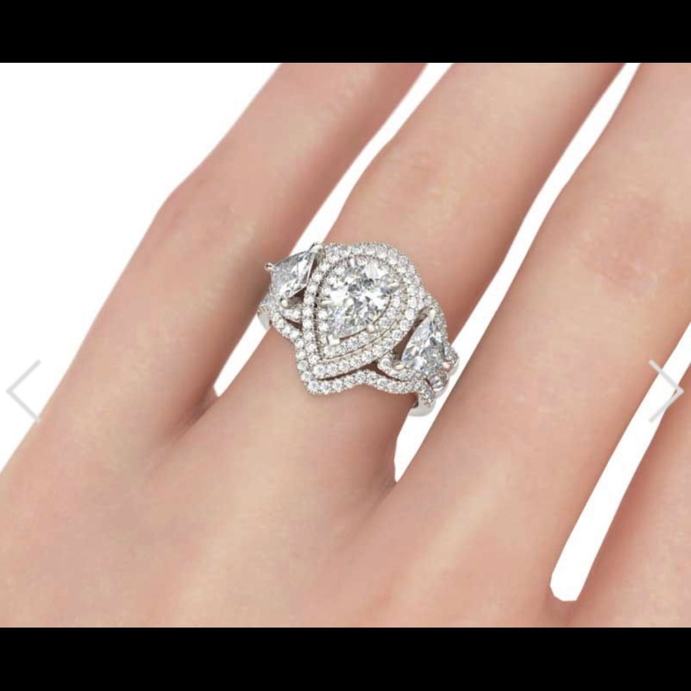 Pear Shape Ring - image 1